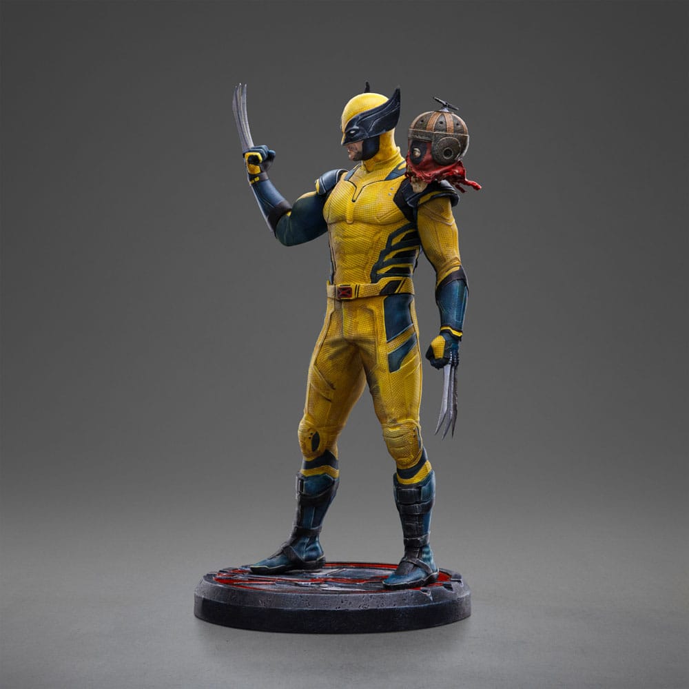 deadpool art scale wolverine and headpool statue ()