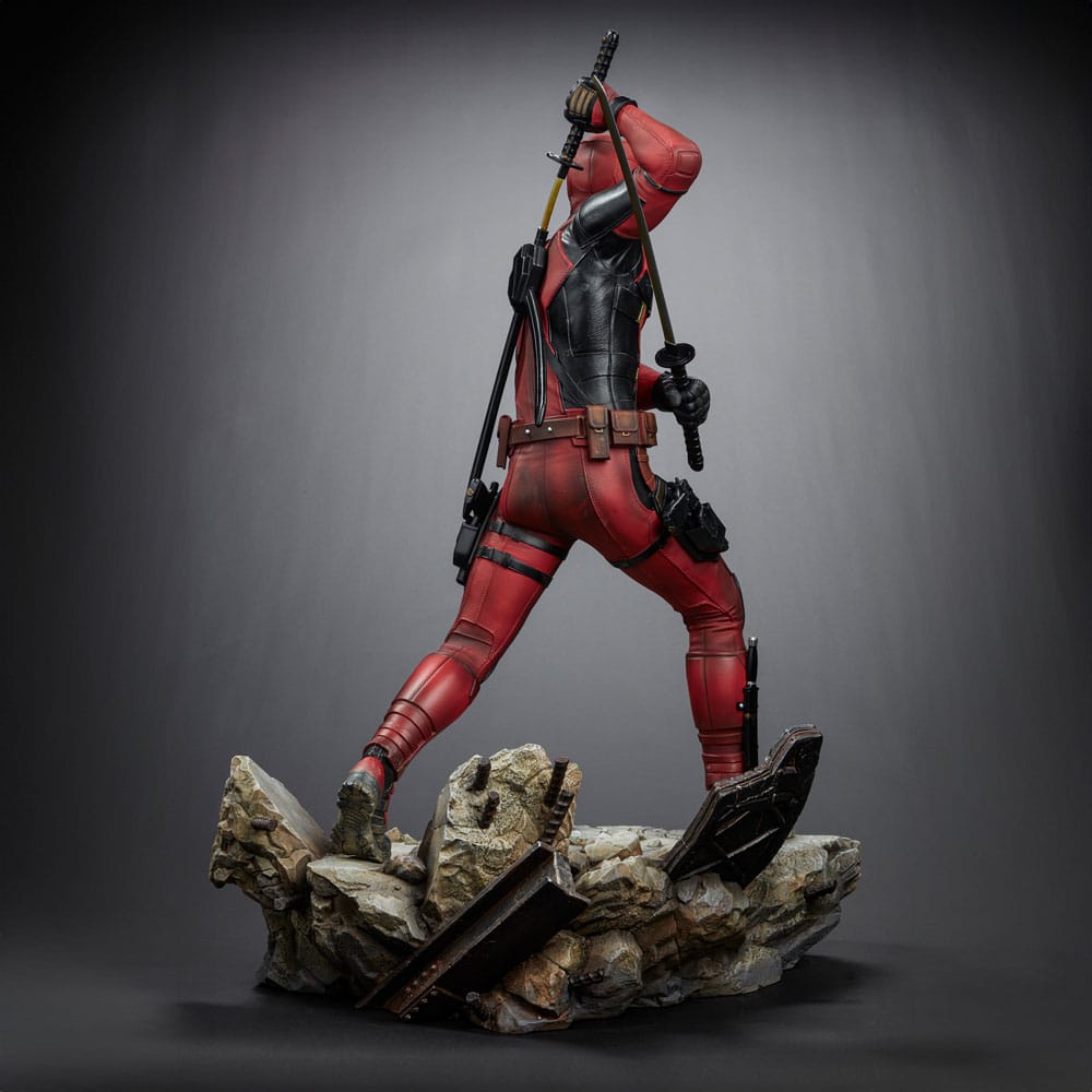 deadpool legacy replica deadpool statue ()