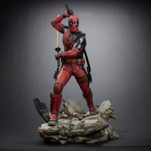 deadpool legacy replica deadpool statue ()