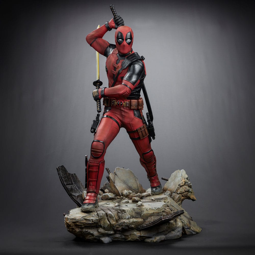 deadpool legacy replica deadpool statue ()