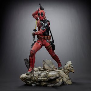 deadpool legacy replica deadpool statue ()