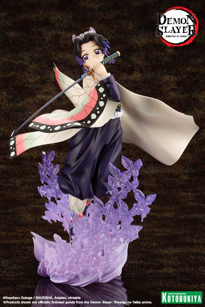 demon slayer kimetsu no yaiba artfxj shinobu kocho scale figure ()