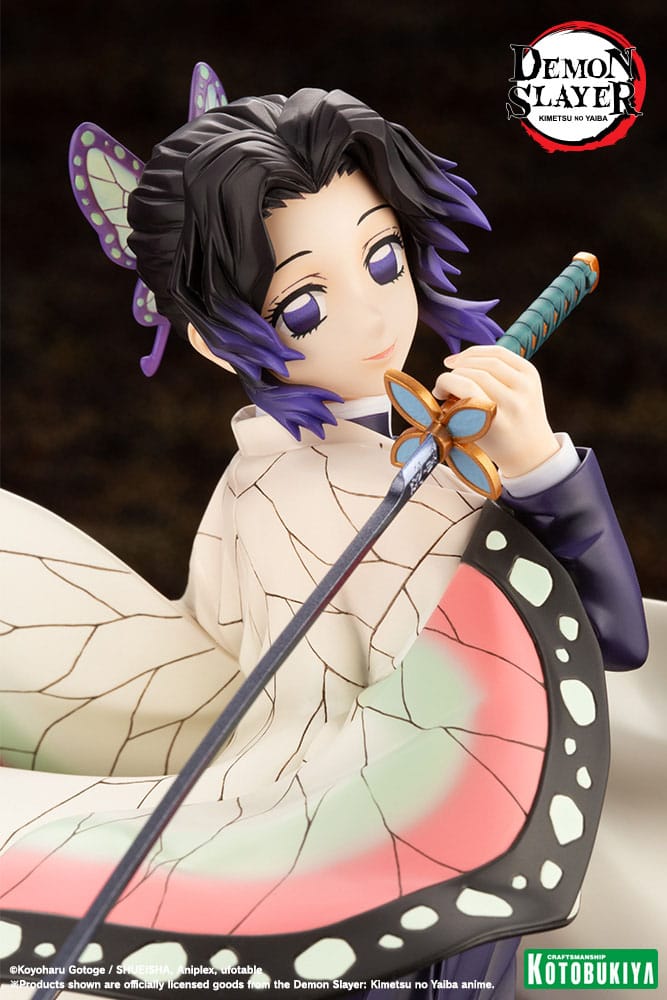demon slayer kimetsu no yaiba artfxj shinobu kocho scale figure ()