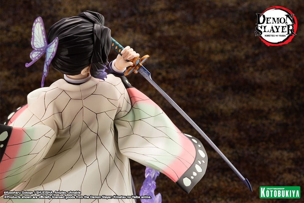demon slayer kimetsu no yaiba artfxj shinobu kocho scale figure ()