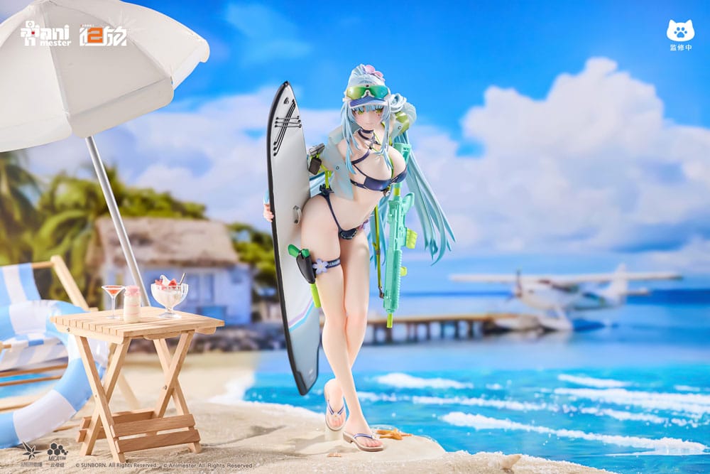 girls frontline exilium klukai cerulean breaker ver scale figure ()