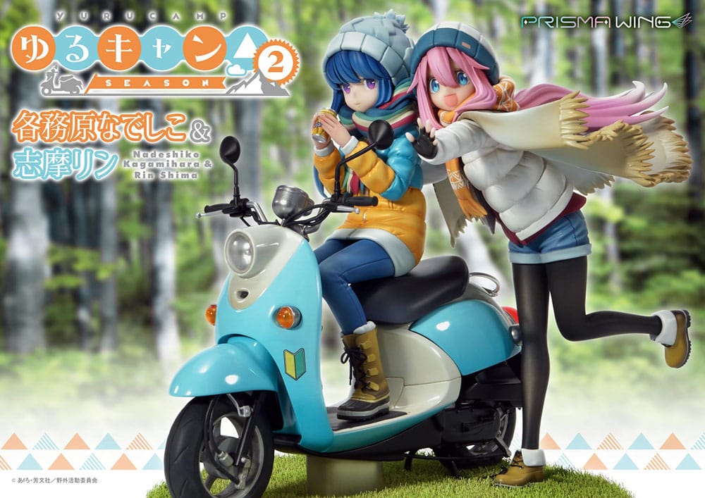 laid back camp prisma wing nadeshiko kagamihara rin shima scale figure main