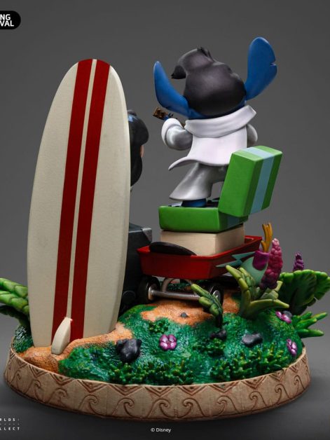 lilo and stitch deluxe art lilo and stitch statue ()