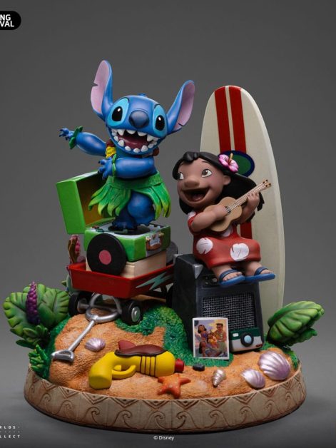lilo and stitch deluxe art lilo and stitch statue ()