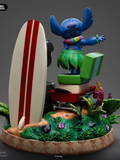 lilo and stitch deluxe art lilo and stitch statue ()