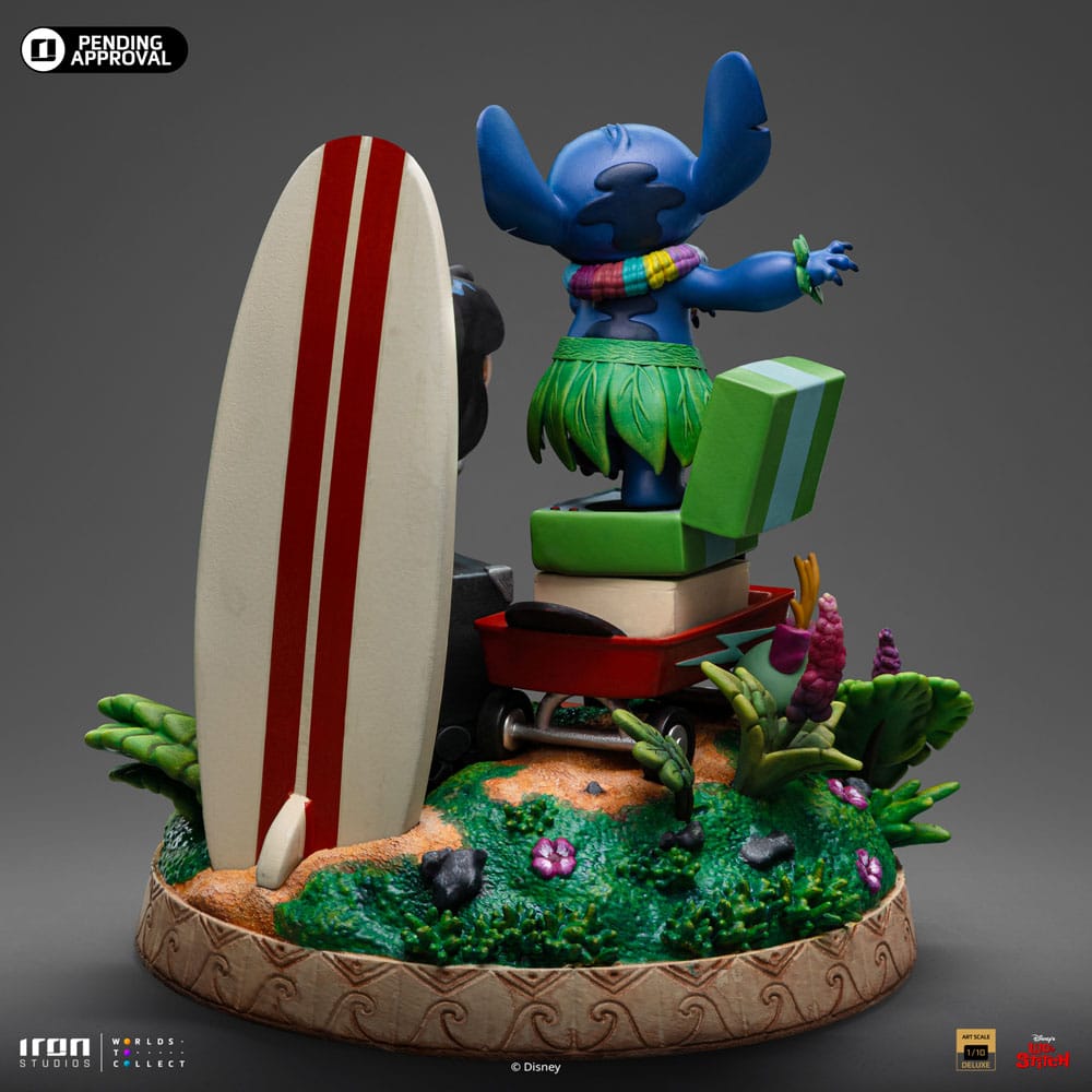 lilo and stitch deluxe art lilo and stitch statue ()