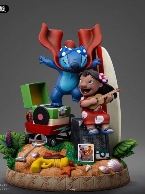 lilo and stitch deluxe art lilo and stitch statue ()