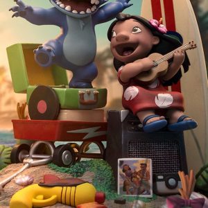 lilo and stitch deluxe art lilo and stitch statue ()