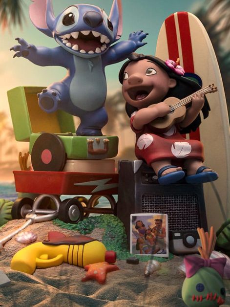 lilo and stitch deluxe art lilo and stitch statue ()