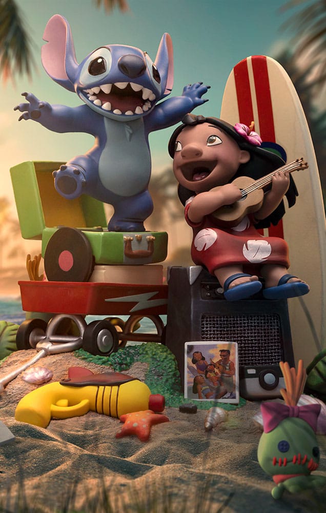 lilo and stitch deluxe art lilo and stitch statue ()
