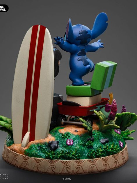 lilo and stitch deluxe art lilo and stitch statue ()