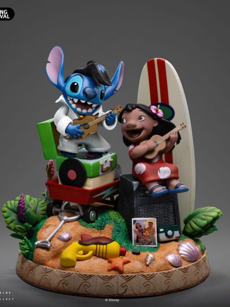 lilo and stitch deluxe art lilo and stitch statue ()