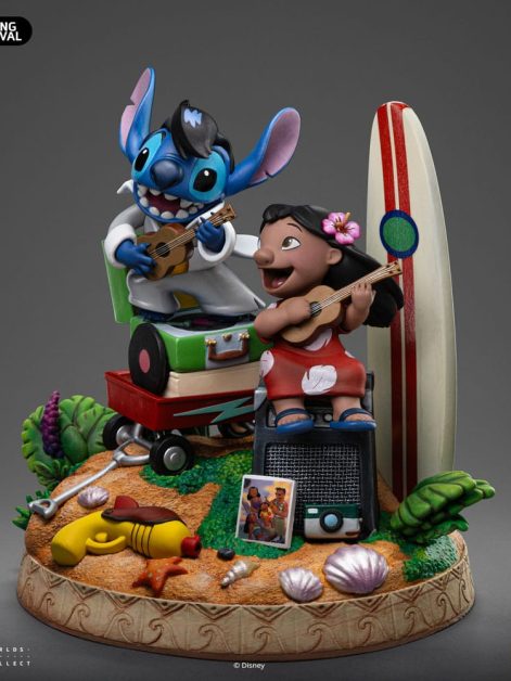 lilo and stitch deluxe art lilo and stitch statue ()