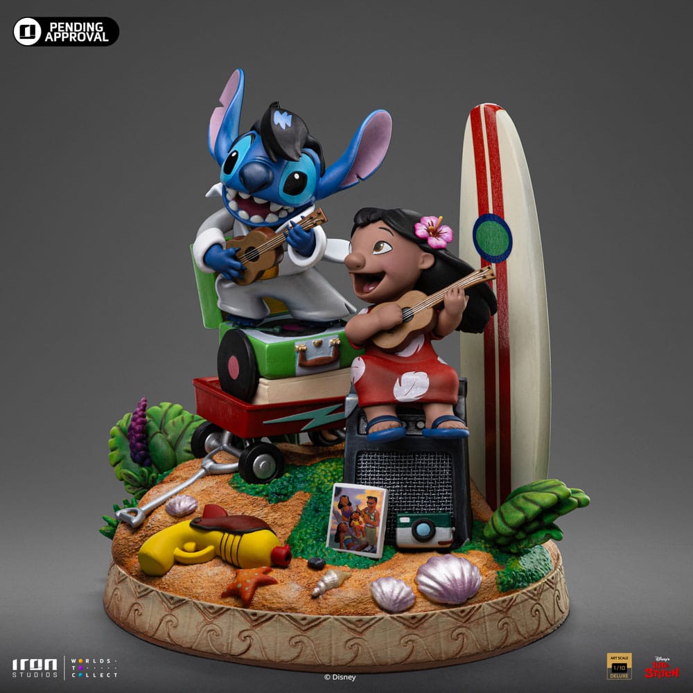 lilo and stitch deluxe art lilo and stitch statue ()