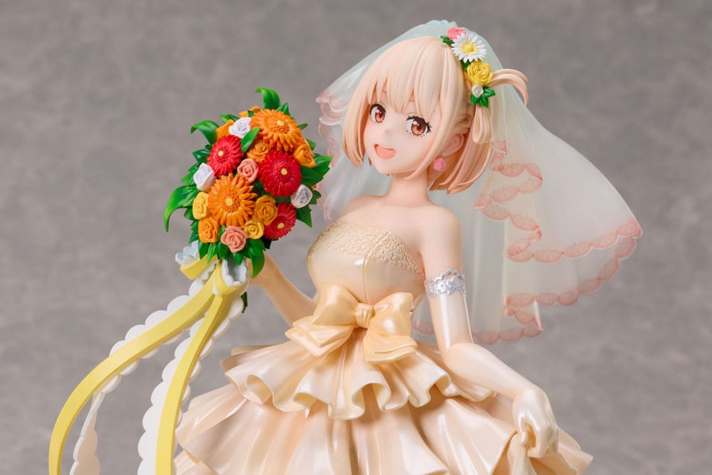 lycoris recoil chisato nishikigi wedding dress ver scale figure ()