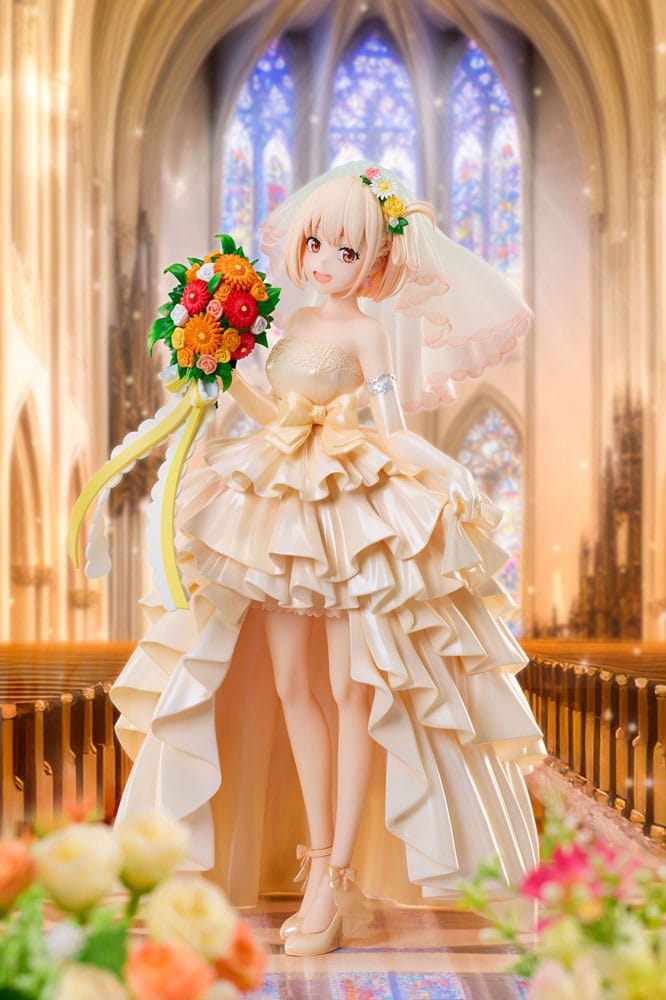 lycoris recoil chisato nishikigi wedding dress ver scale figure ()