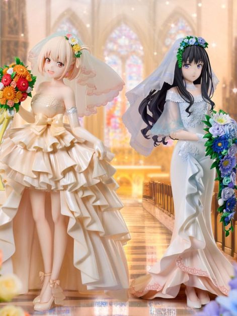 lycoris recoil chisato nishikigi wedding dress ver scale figure ()