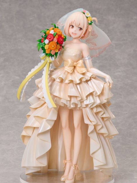 lycoris recoil chisato nishikigi wedding dress ver scale figure main