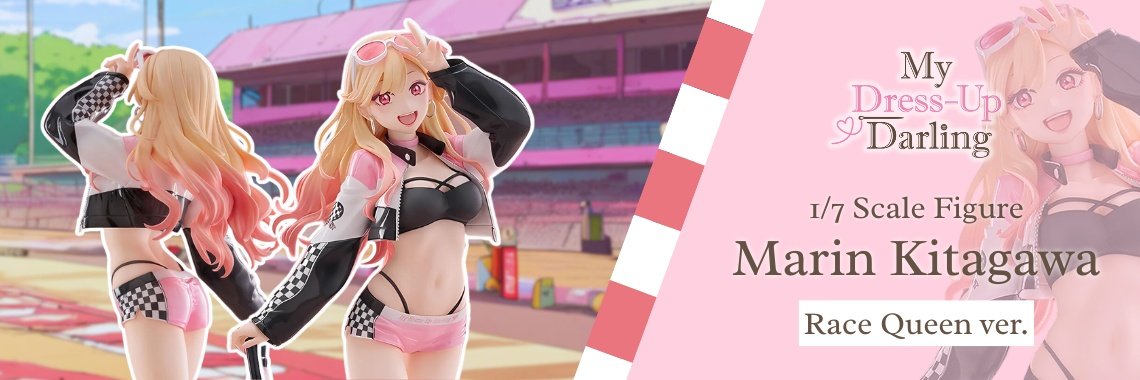 my dress up darling marin kitagawa race queen ver scale figure banner
