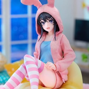 rascal does not dream of a knapsack kid mai sakurajima hoodie look rabbit ears ver scale figure ()