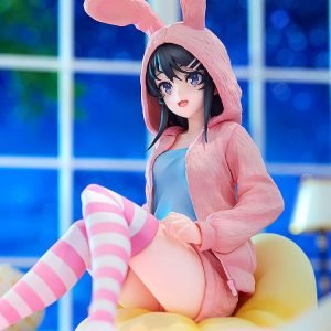 rascal does not dream of a knapsack kid mai sakurajima hoodie look rabbit ears ver scale figure ()