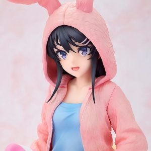 rascal does not dream of a knapsack kid mai sakurajima hoodie look rabbit ears ver scale figure ()