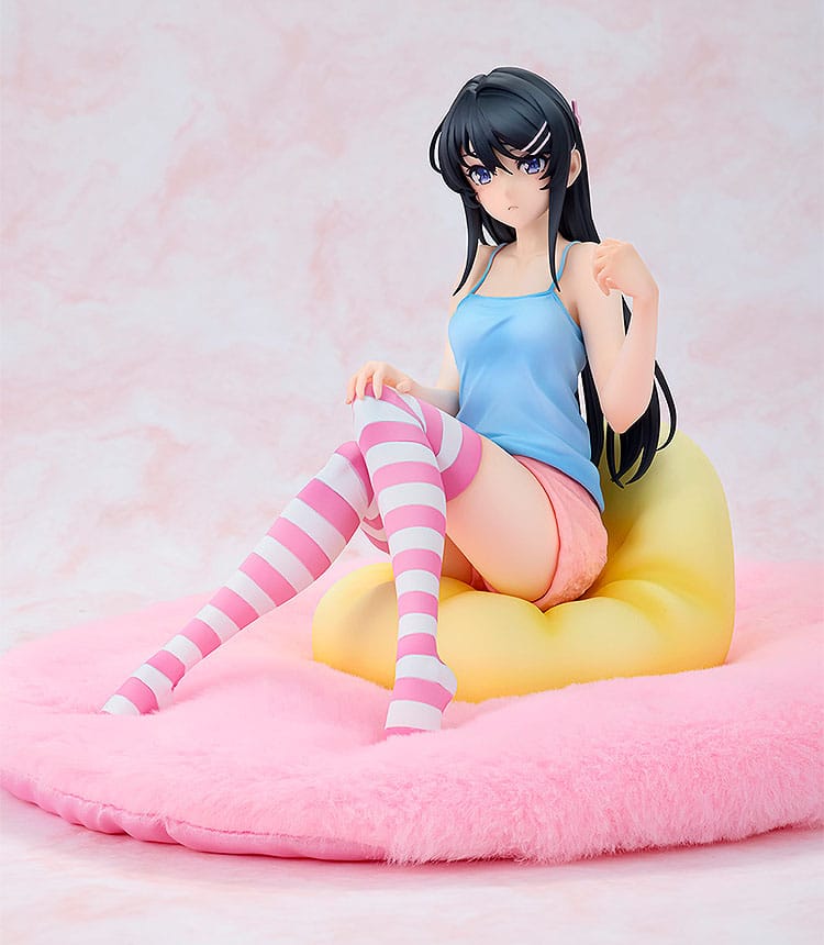 rascal does not dream of a knapsack kid mai sakurajima hoodie look rabbit ears ver scale figure ()