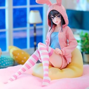 rascal does not dream of a knapsack kid mai sakurajima hoodie look rabbit ears ver scale figure ()