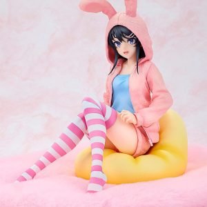 rascal does not dream of a knapsack kid mai sakurajima hoodie look rabbit ears ver scale figure main