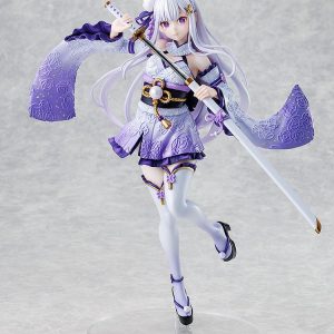re zero starting life in another world emilia combat outfit ver scale figure ()