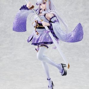 re zero starting life in another world emilia combat outfit ver scale figure ()