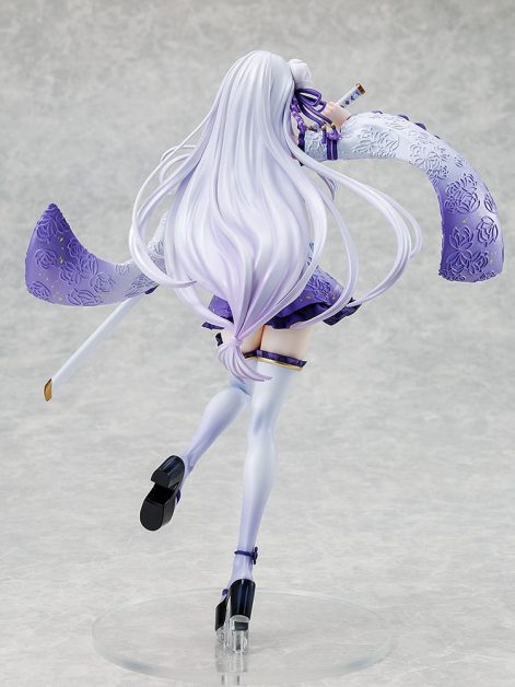 re zero starting life in another world emilia combat outfit ver scale figure ()