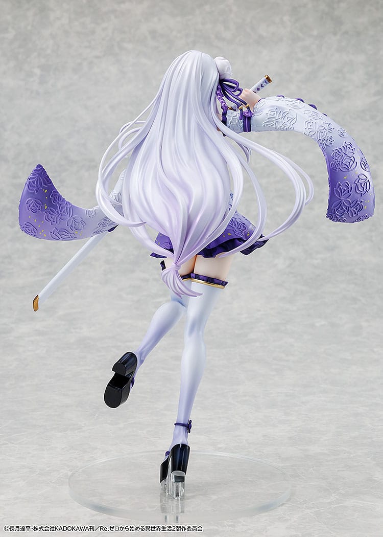 re zero starting life in another world emilia combat outfit ver scale figure ()