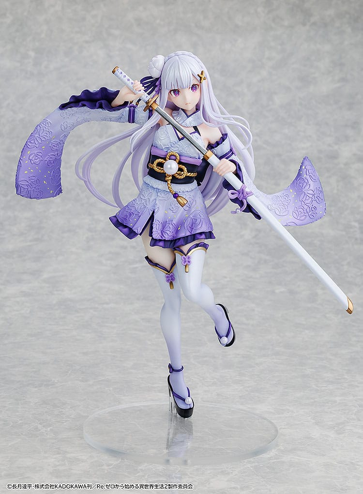 re zero starting life in another world emilia combat outfit ver scale figure ()