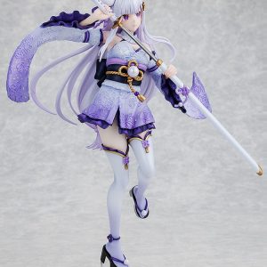 re zero starting life in another world emilia combat outfit ver scale figure ()
