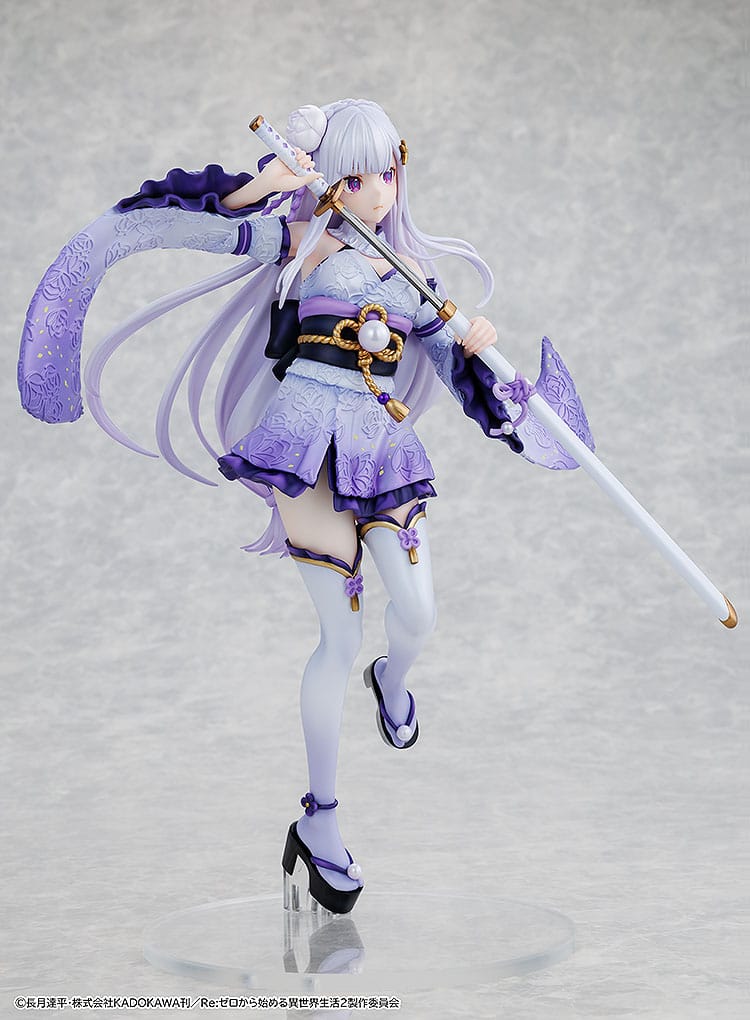 re zero starting life in another world emilia combat outfit ver scale figure ()