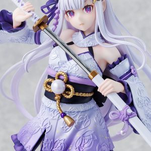 re zero starting life in another world emilia combat outfit ver scale figure ()