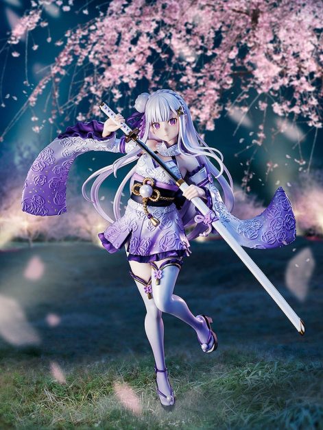 re zero starting life in another world emilia combat outfit ver scale figure main