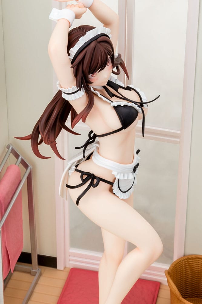 rent a girlfriend chizuru mizuhara maid bikini ni okigae ver scale figure ()