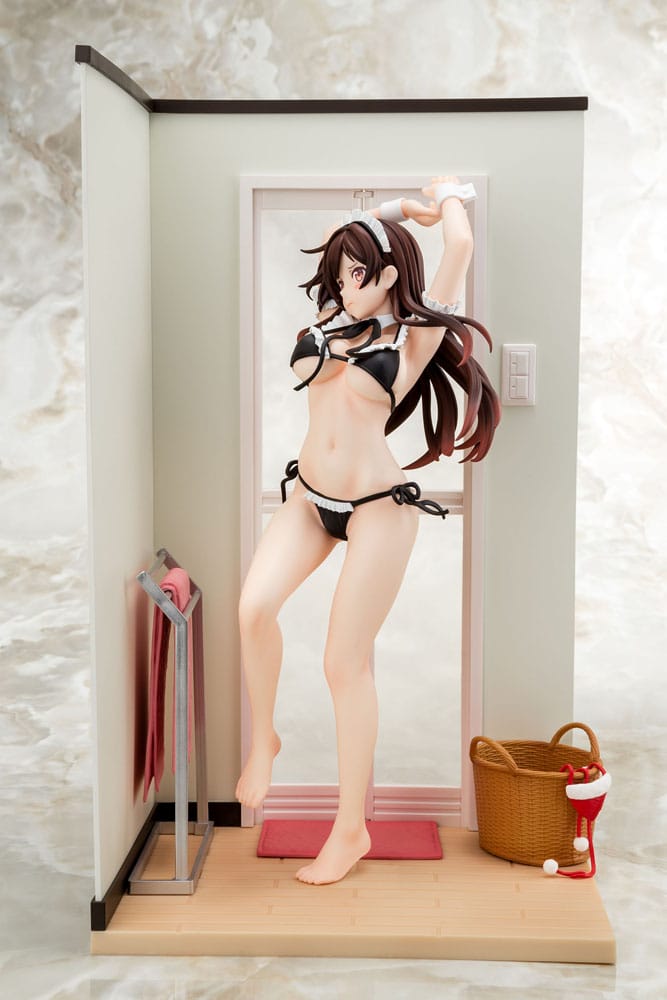 rent a girlfriend chizuru mizuhara maid bikini ni okigae ver scale figure ()