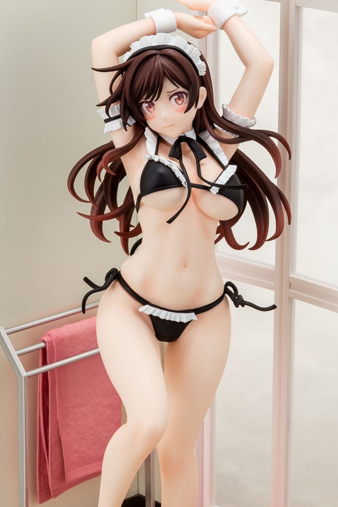rent a girlfriend chizuru mizuhara maid bikini ni okigae ver scale figure ()