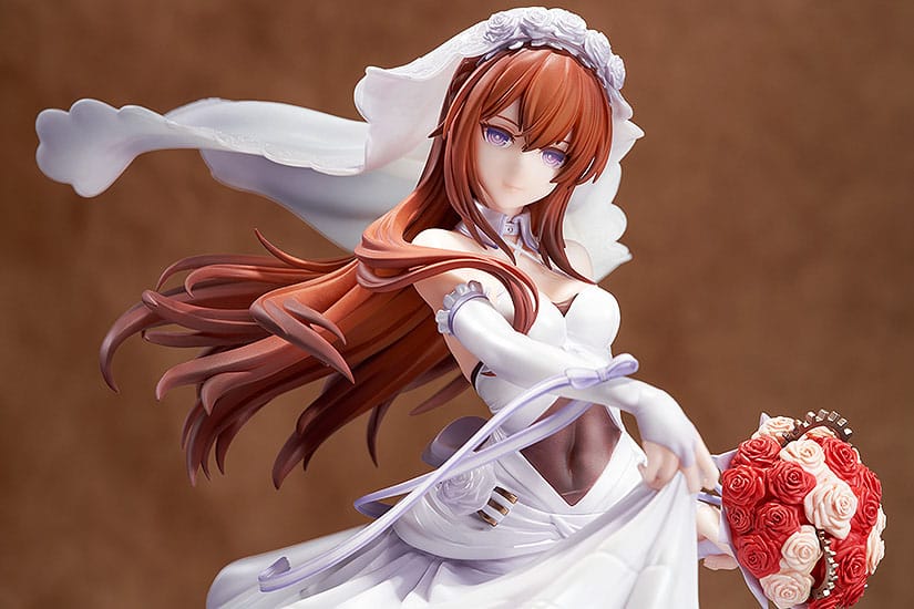 steins gate kurisu makise wedding dress ver scale figure ()
