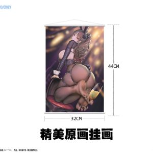 sue illustration champagne and bunny girl rose white stocking ver scale figure ()