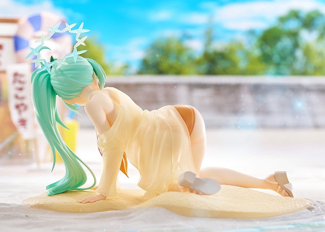blue archive hiyori swimsuit memorial lobby ver scale figure ()